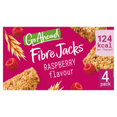 Go Ahead raspberry flapjacks 118.9g, UK version