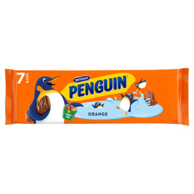 McVitie's Penguin orange biscuit bar 172g, imported from the UK