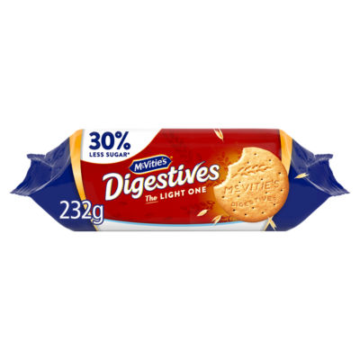 McVitie's The Light One Reduced Sugar Wheatmeal Digestive Biscuits 250g