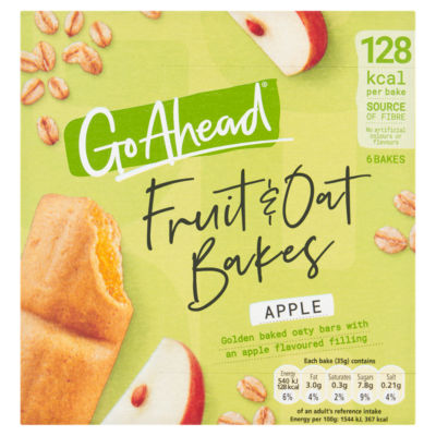 Go Ahead Apple snack bars 210g, UK version