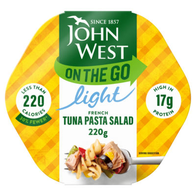 John West Tuna Pasta Salad 220g, imported from the UK
