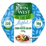 John West light italian tuna pasta salad 220g, imported from the UK