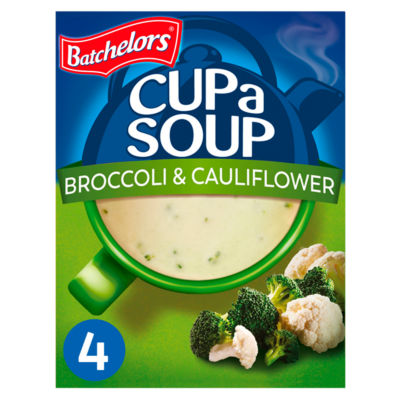 Batchelors Cup a Soup broccoli cauliflower 4 sachets 101g - British product