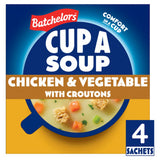 Batchelors instant soup chicken and vegetable with croutons 110g - British product