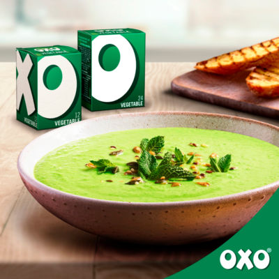Oxo Vegetable Stock Cubes 12 pack 71g, imported from the UK
