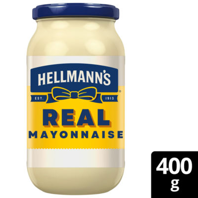 Hellmann's Real Mayonnaise condiment 400g jar, UK version