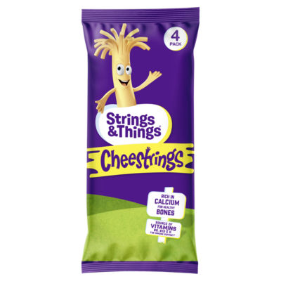 Strings & Things cheese strings 80g (4x20g) (British brand)