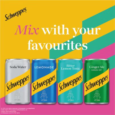 Schweppes Canada Dry Ginger Ale 12 x 150ml cans (British brand)