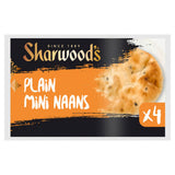 Sharwood's Plain Mini Naan Breads 4 pack (British brand)