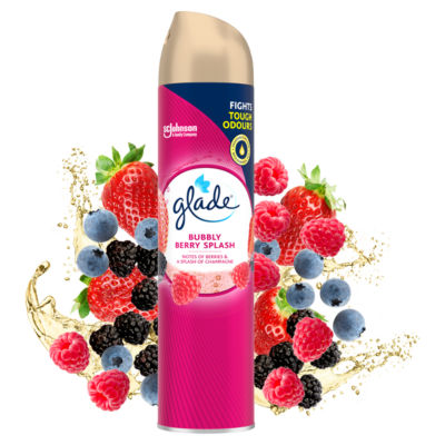 Glade Aerosol Air Freshener Bubbly Berry Splash 300ml, UK version