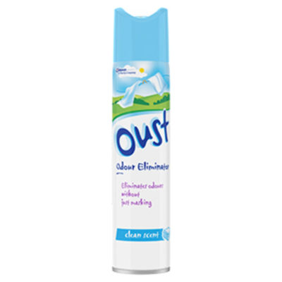 Oust Odour Eliminator Clean Scent Air Freshener Spray 300ml