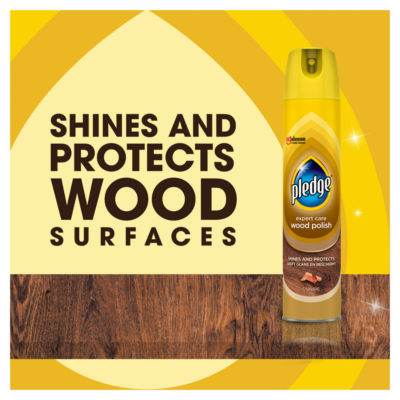 Pledge wood care polish aerosol Classic 250ml, imported from the UK