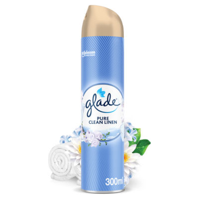 Glade Aerosol Air Freshener Clean Linen 300ml, UK version