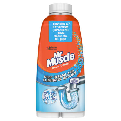 Mr Muscle Foamer sink and drain unblocker 500ml, imported from the UK