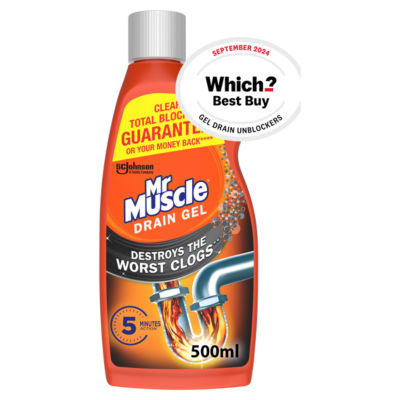 Mr Muscle sink and drain unblocker gel 500ml, imported from the UK