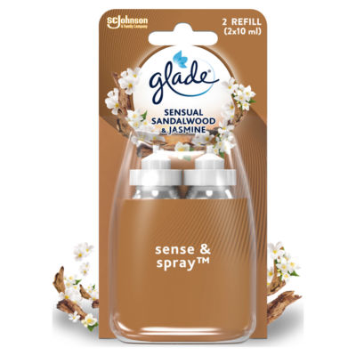 Glade air freshener refill Sandalwood & Jasmine 2x18ml, UK version