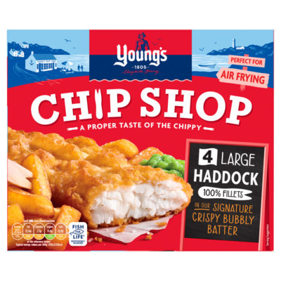 Young's Haddock Fillets Chip Shop Batter 440g (British brand)