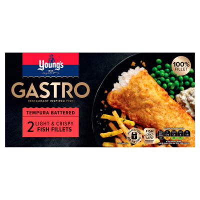 Young's Gastro Tempura Fish Fillets 270g (British brand)