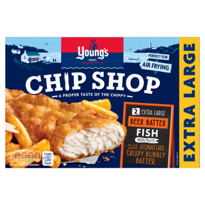 Young's Chip Shop beer battered fish fillets 300g (British brand)