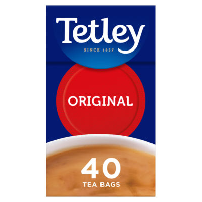 Tetley original black tea bags 125g (British brand)