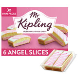 Mr Kipling angel cake slices 6 pack, imported from the UK