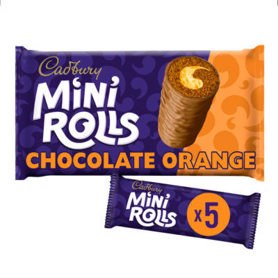 Cadbury Chocolate Orange Mini Rolls 5 Pack