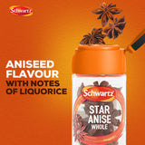 Schwartz Star Anise Whole Pods 10g Glass (British brand)