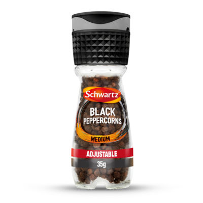 Schwartz black peppercorns 35g (British brand)