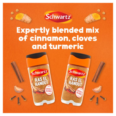 Schwartz Ras El Hanout spice mix 38g, imported from the UK
