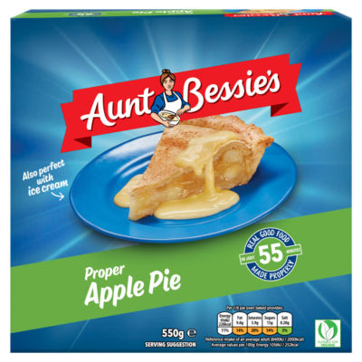 Aunt Bessie's apple pie 550g - British product