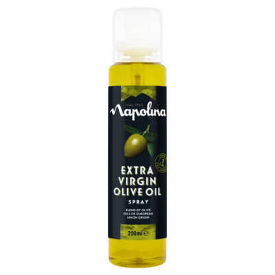 Napolina Extra Virgin Olive Oil Spray 200ml, imported from the UK