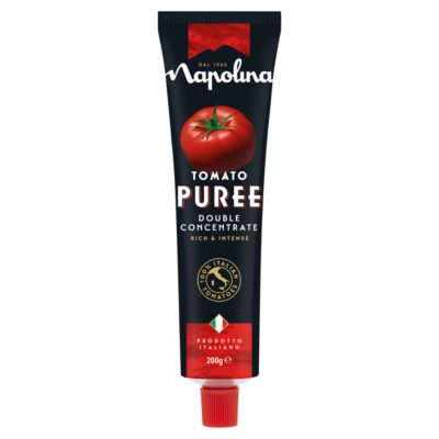 Napolina double concentrate tomato puree 200g, imported from the UK