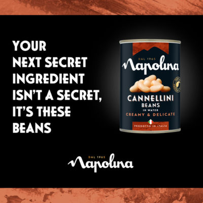 Napolina Cannellini Beans in Water 400g, imported from the UK