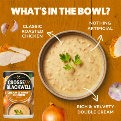 Crosse & Blackwell cream of roast chicken soup 400g - British product