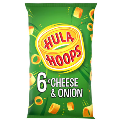 Hula Hoops crisps Cheese & Onion 6 Pack, UK version