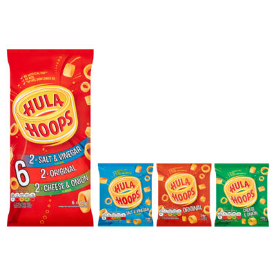 Hula Hoops variety multipack crisps 6 pack, UK version