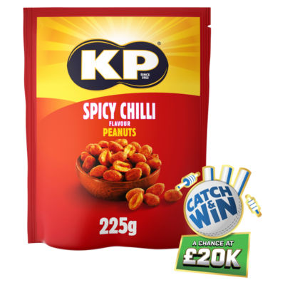 KP Spicy Chilli Peanuts 225g, UK version
