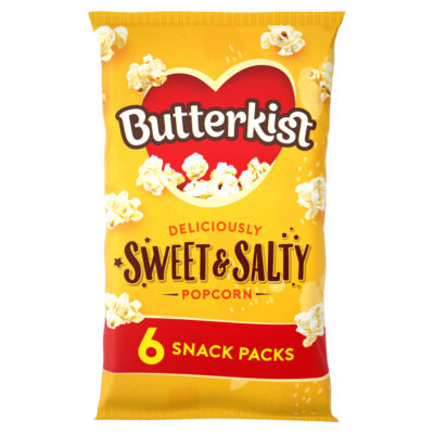 Butterkist sweet and salty popcorn 6 pack - British product