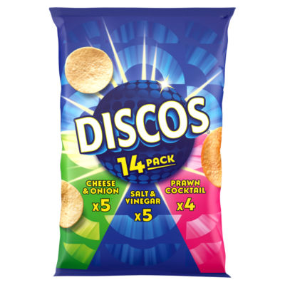 Discos variety multipack crisps 14 pack - British product