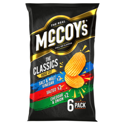 McCoy's Classic Variety Potato Crisps 150g, imported from the UK