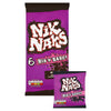 Nik Naks Rib 'N' Saucy crisps 6 pack, imported from the UK