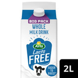 Arla LactoFree whole milk drink 2 litre carton - British product