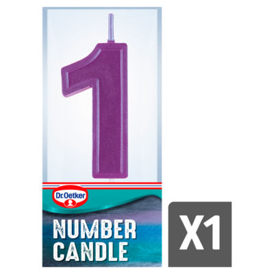 Dr. Oetker Number One Birthday Candle - British product
