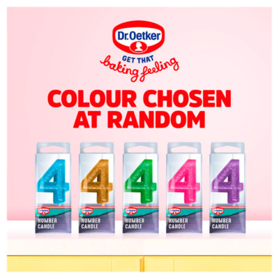 Dr. Oetker Number Five Birthday Candle - British product