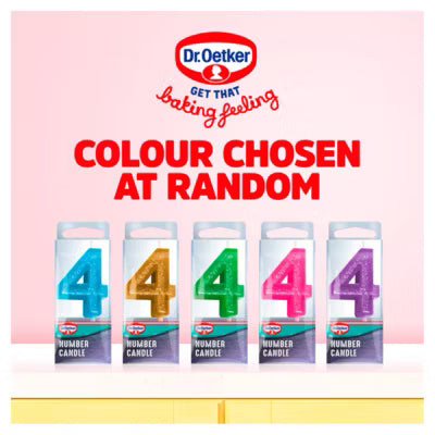 Dr. Oetker Number Eight birthday candle - British product