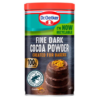 Dr Oetker Fine Dark Cocoa Powder 190g - British product