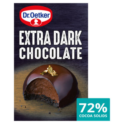 Dr. Oetker extra dark chocolate bar 100g - British product