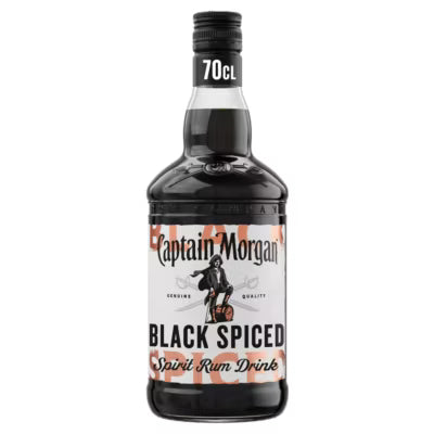 Captain Morgan Black Spiced Spirit Drink 70cl - British product