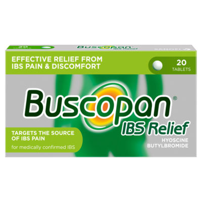 Buscopan IBS Relief medication for irritable bowel syndrome - British product