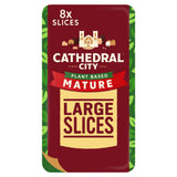Cathedral City mature cheddar flavour vegan cheese slices 150g - British product